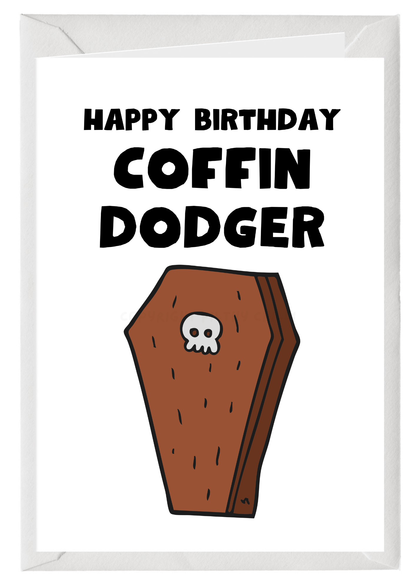 Coffin Dodger Birthday Card