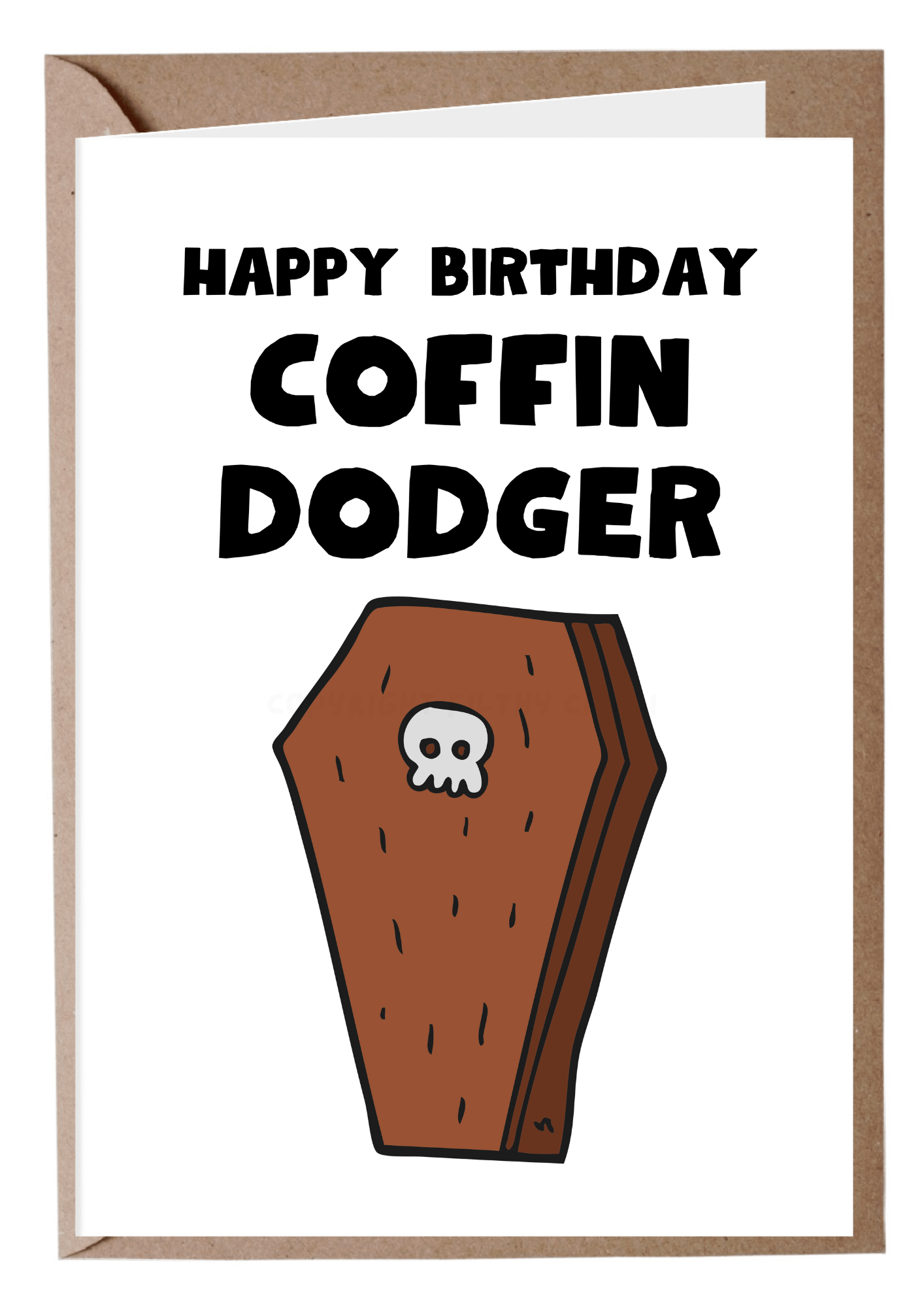 Coffin Dodger Birthday Card