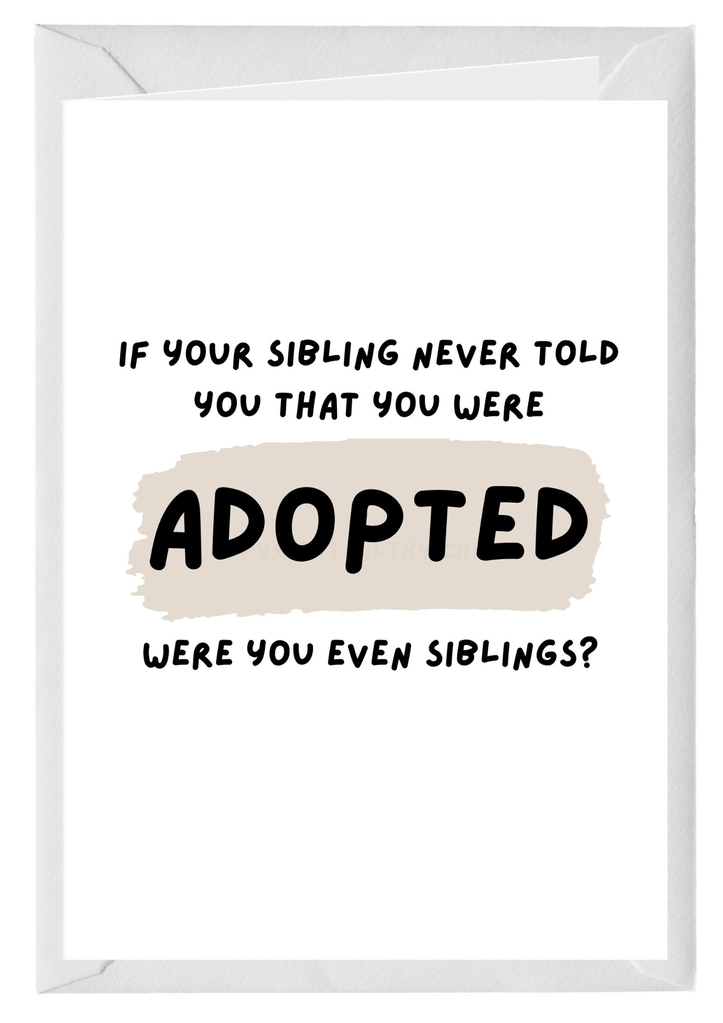 You're Adopted