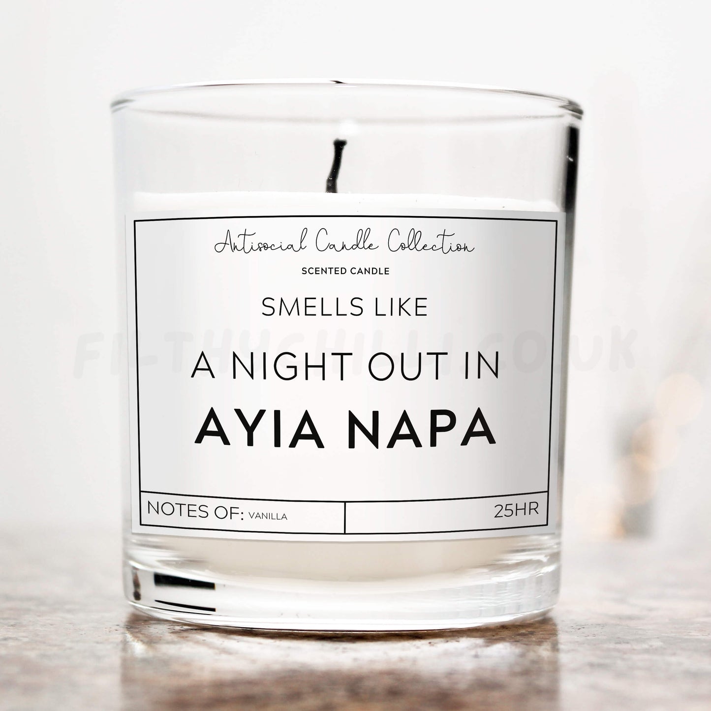 Smells like a night out in Ayia Napa candle