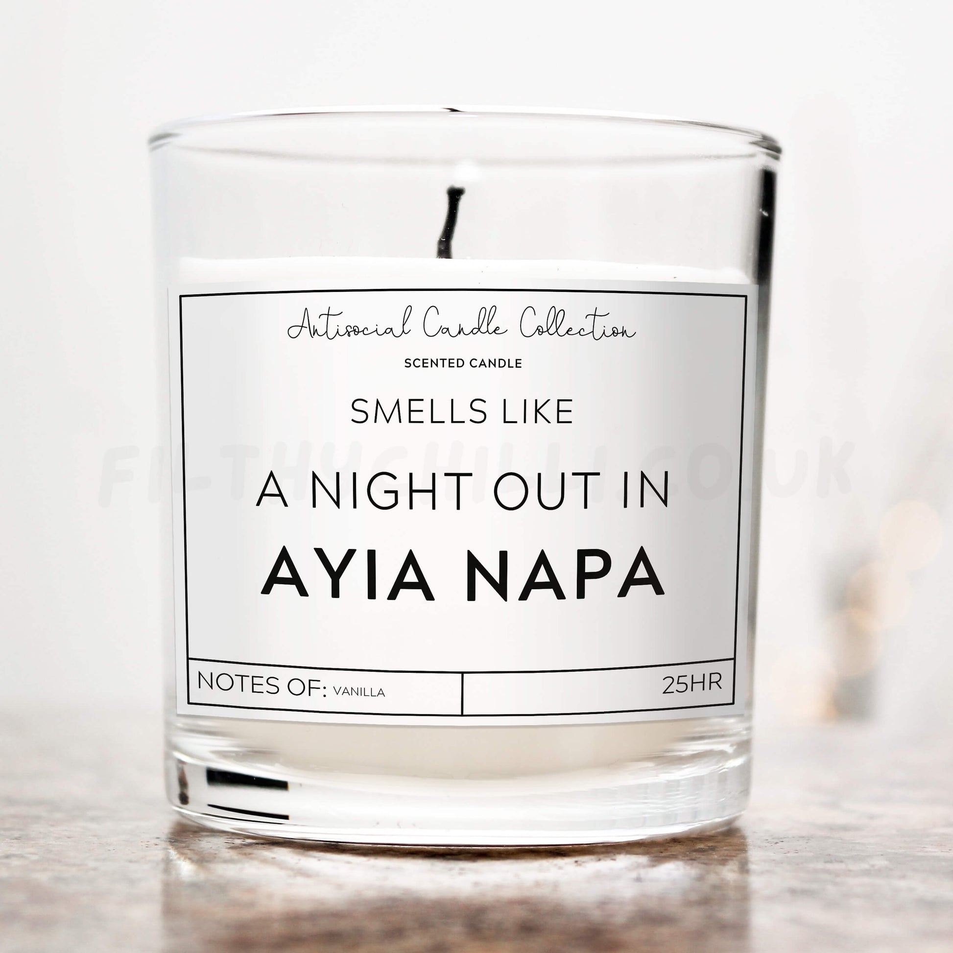 Smells like a night out in Ayia Napa candle