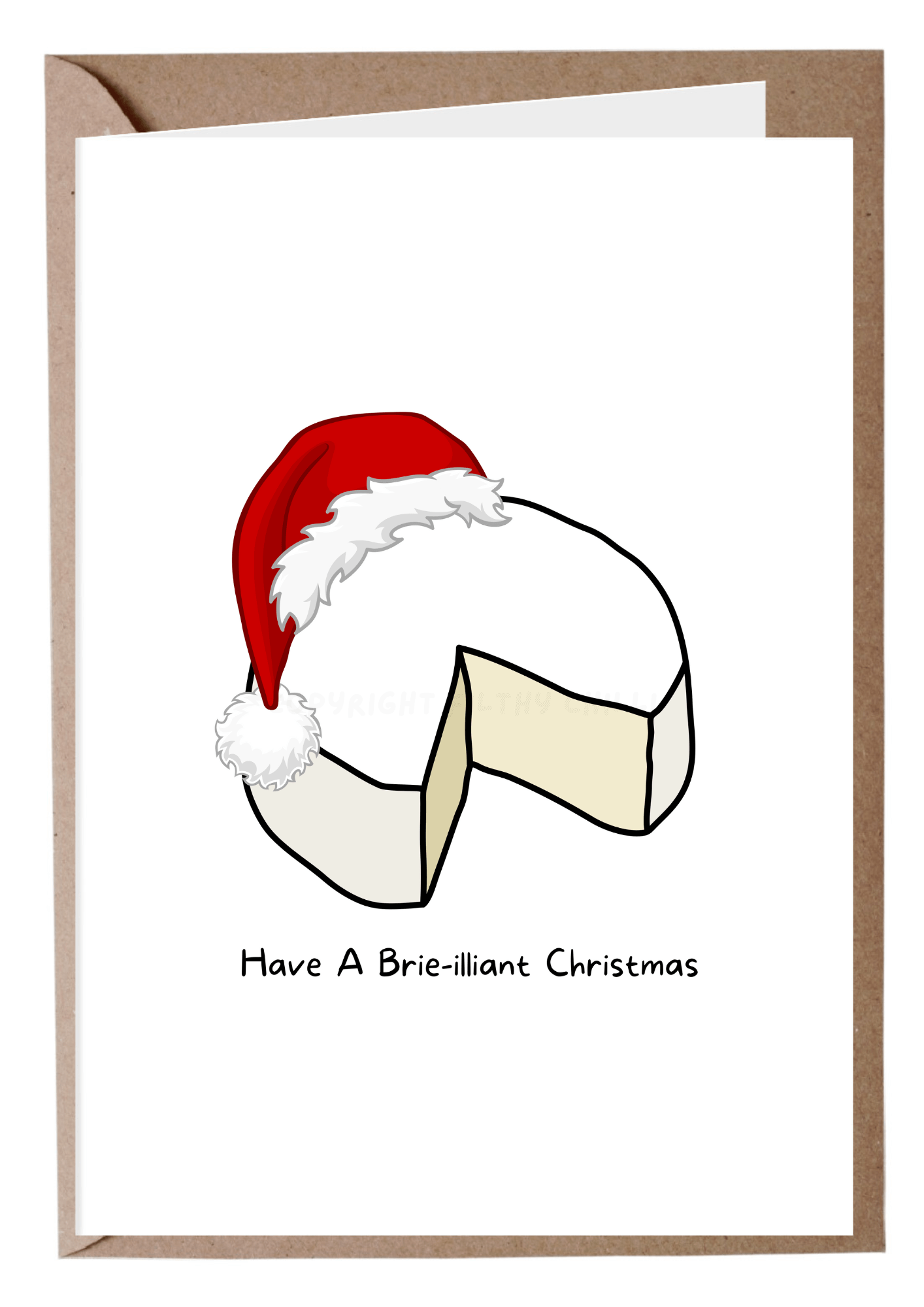 Have a brie-illiant Christmas card