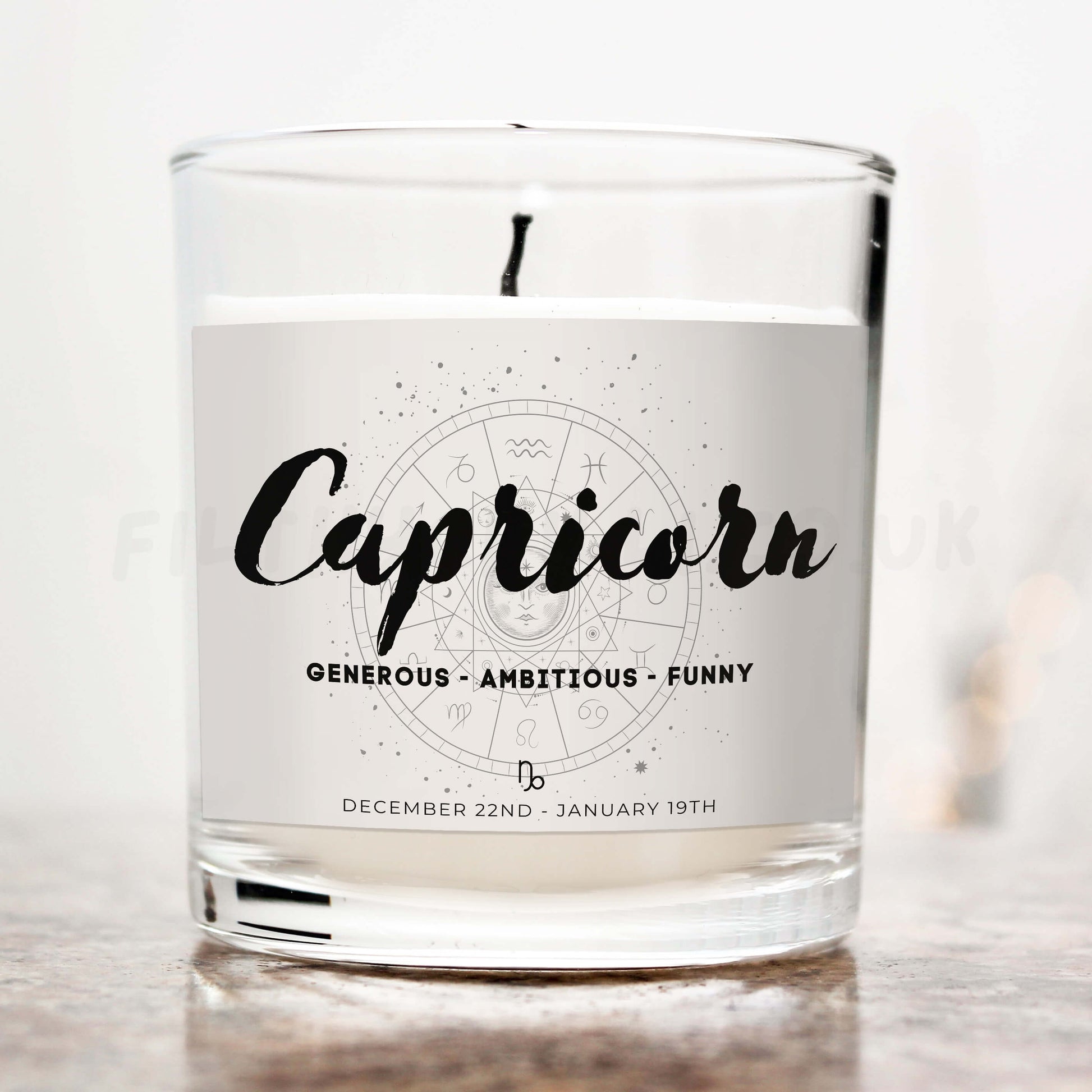 Capricorn Star Sign Candle