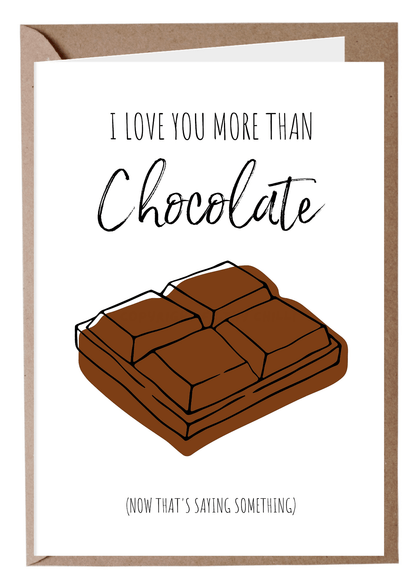 I Love You More Than Chocolate