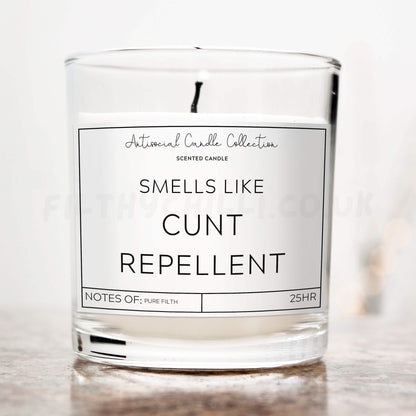 Smells like cunt repellent candle