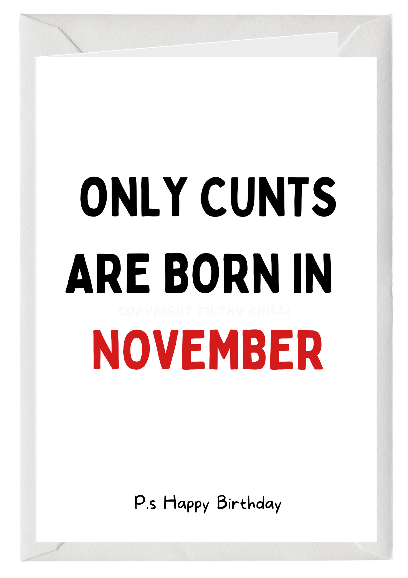 Only Cunts Are Born In November