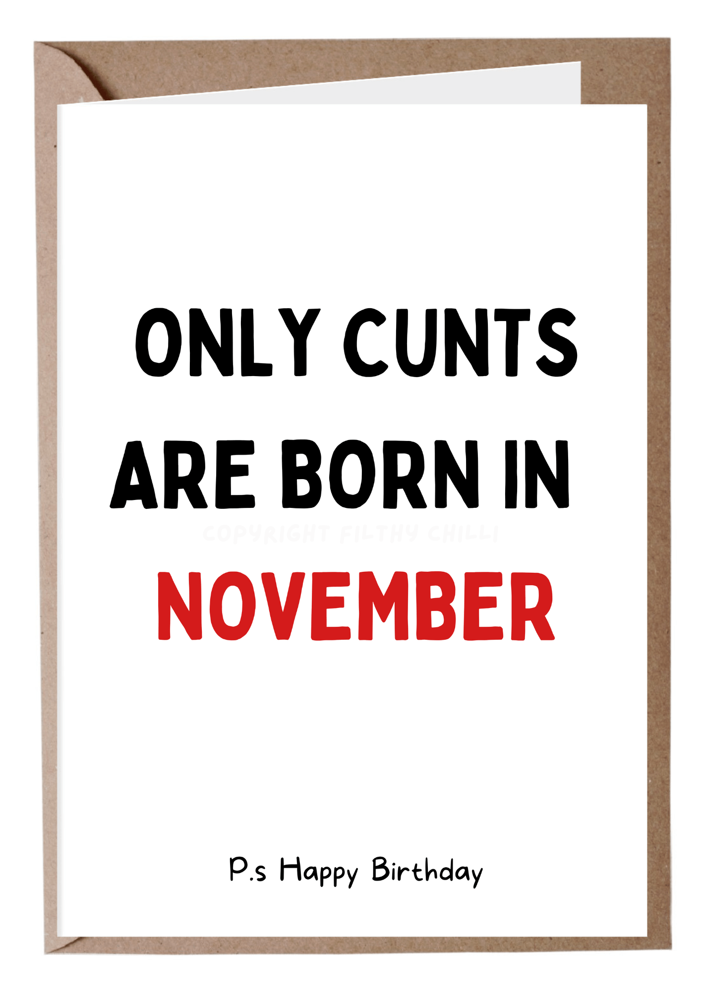 Only Cunts Are Born In November