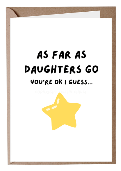 As Far as Daughters Go