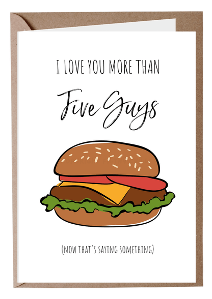 I Love You More Than Five Guys