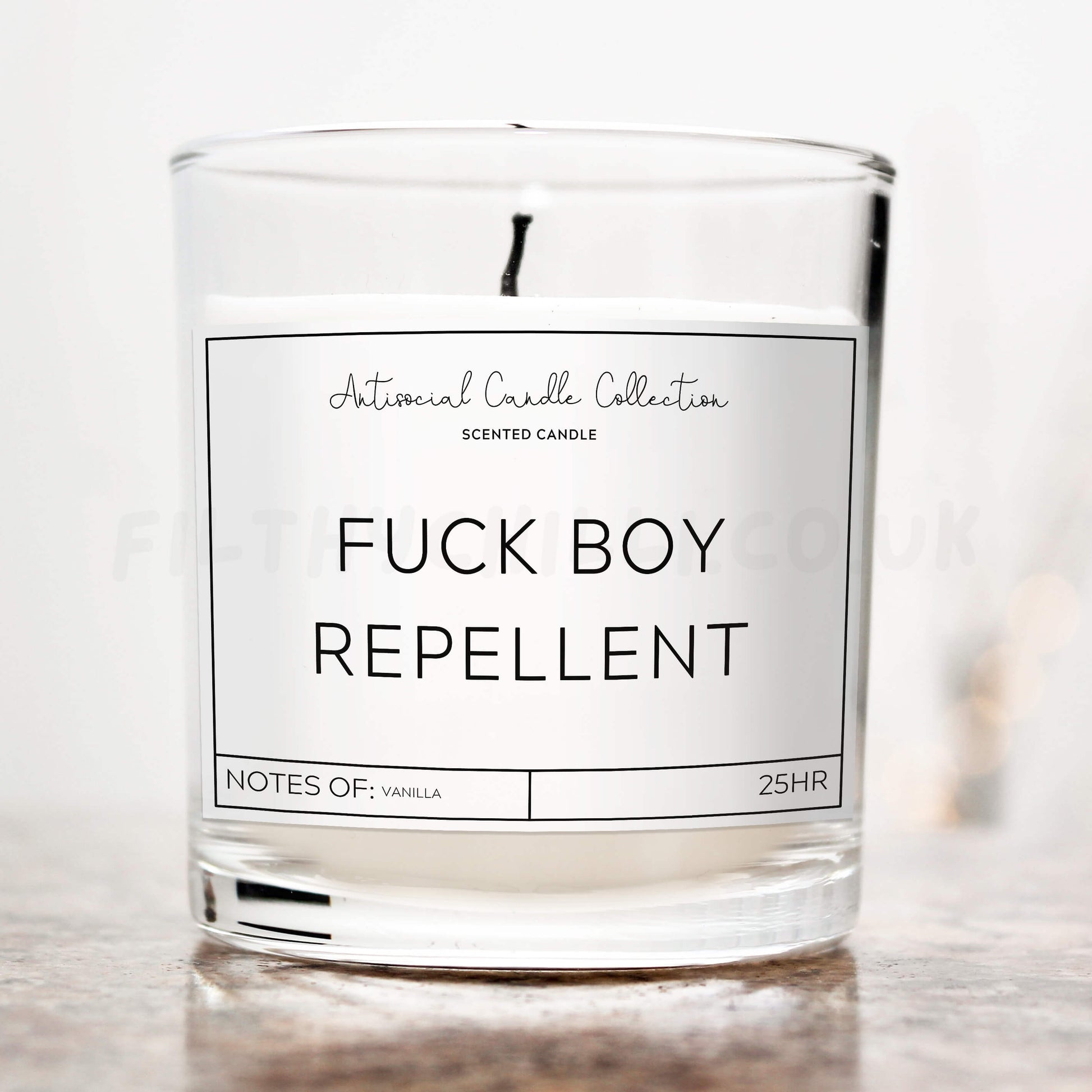 Fuck boy repellent candle