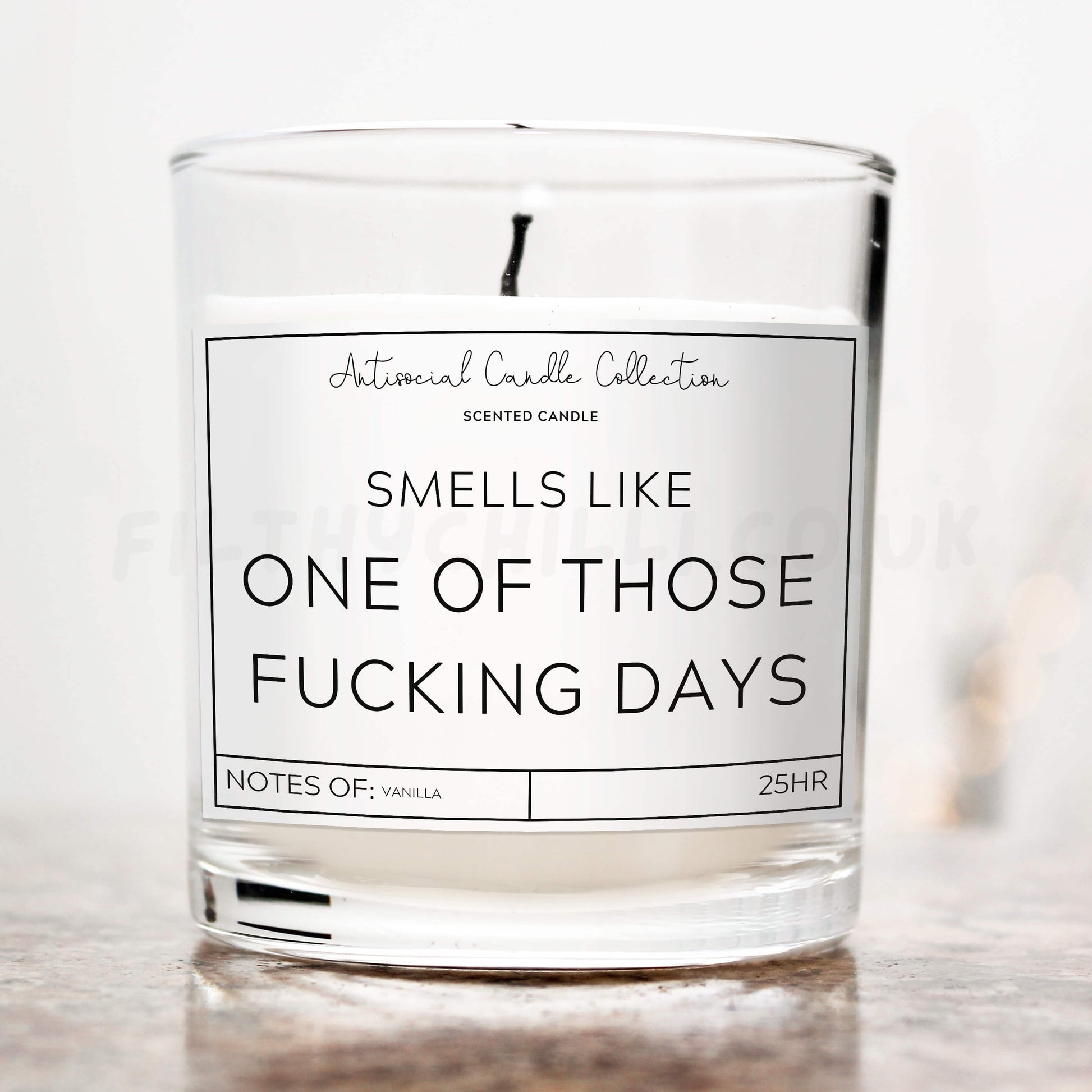 Smells like one of those fucking days candle