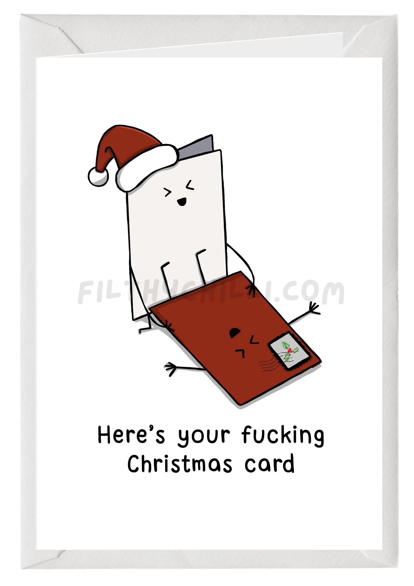 Funny Here Is Your Fucking Christmas Card