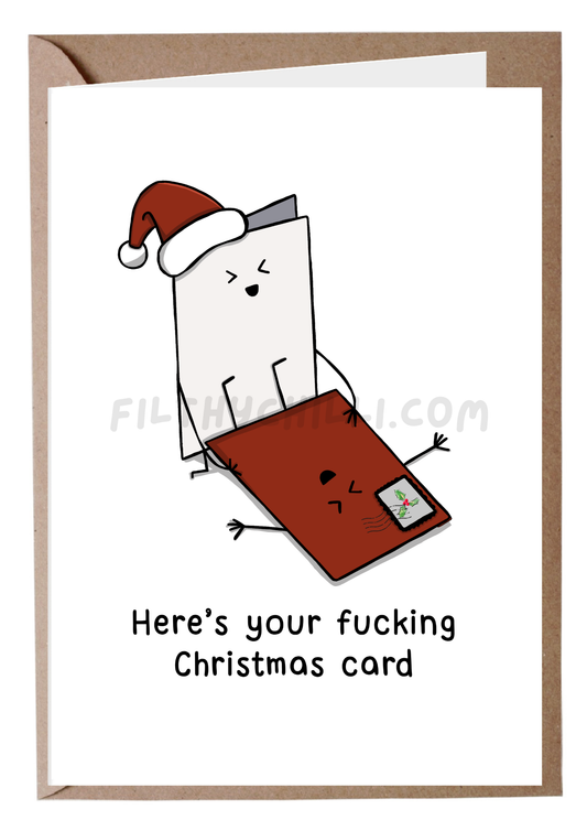 Funny Here Is Your Fucking Christmas Card