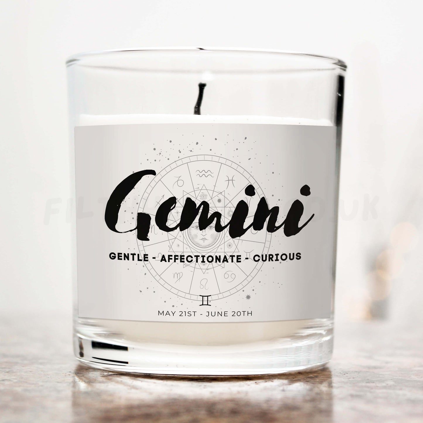 Gemini Star Sign Candle