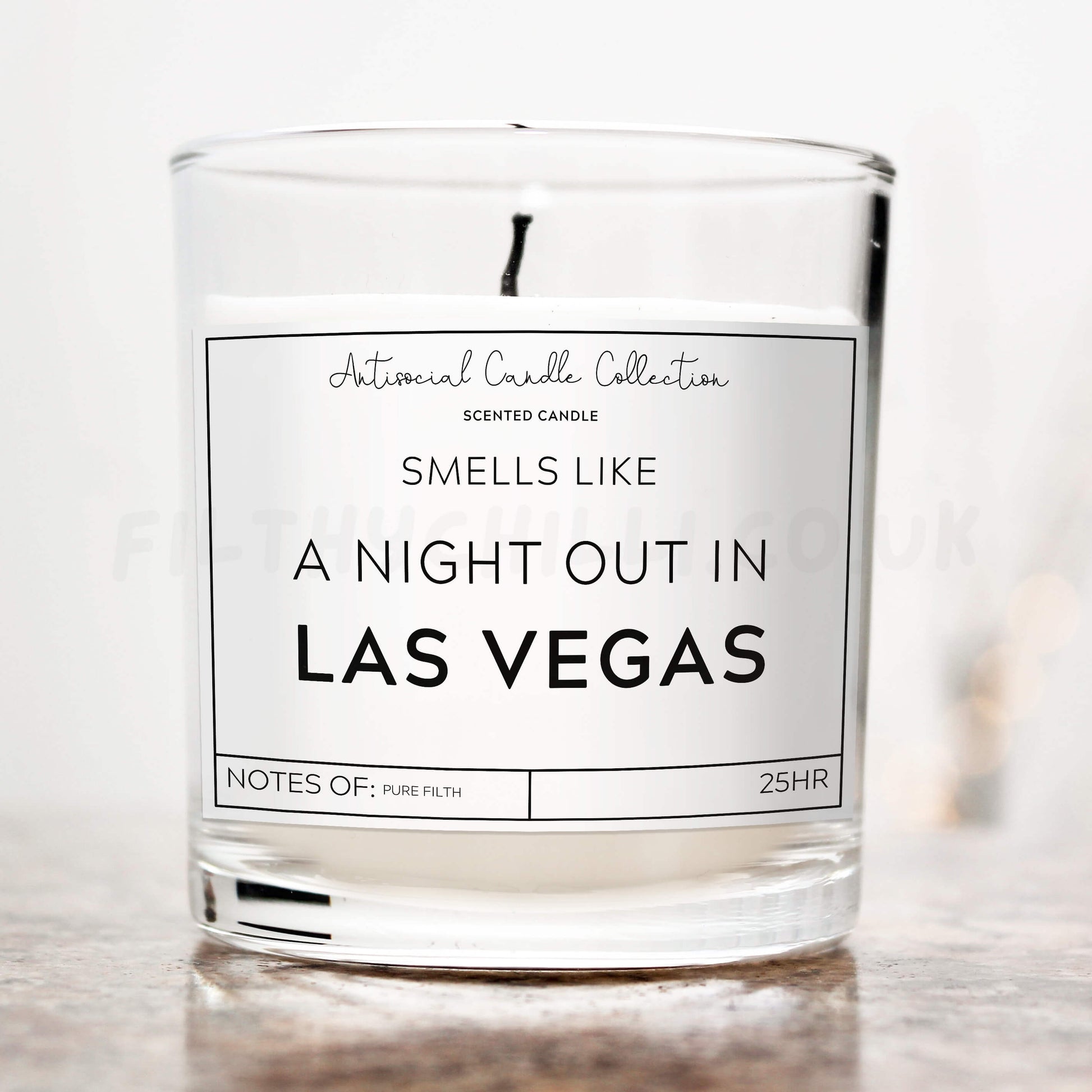 Smells like a night out in Las Vegas candle