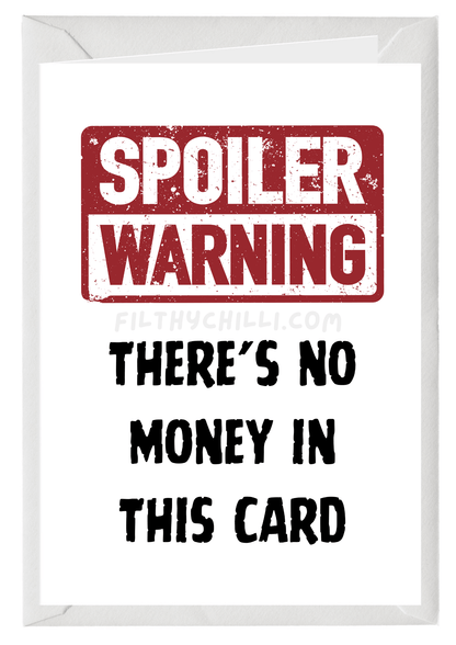 Spoiler Alert Card