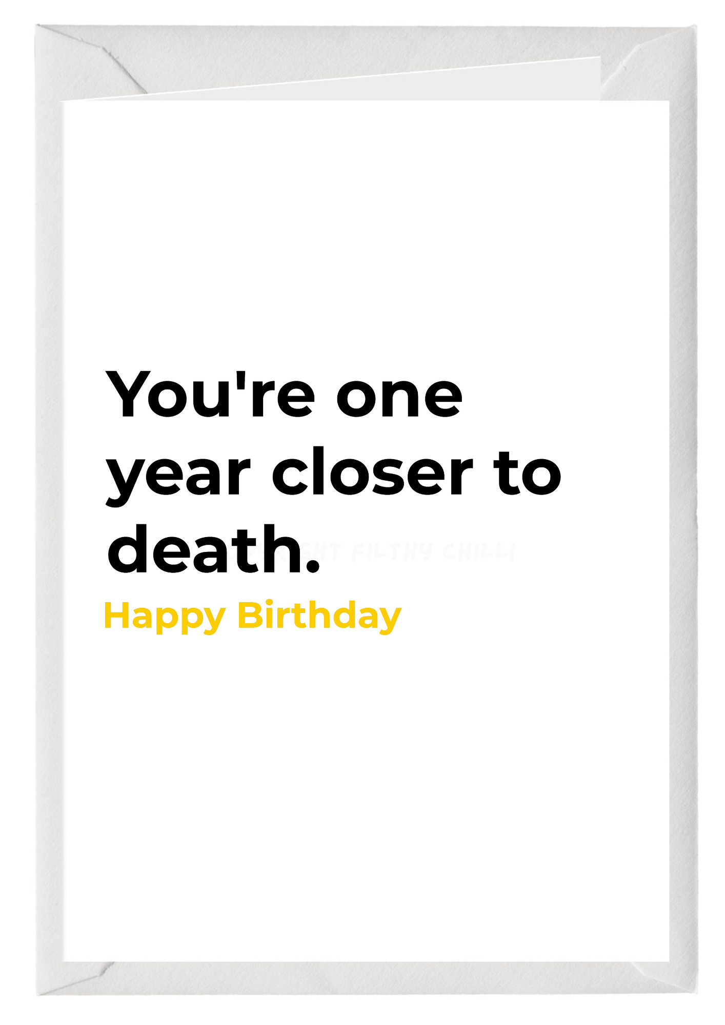 One Year Closer To Death