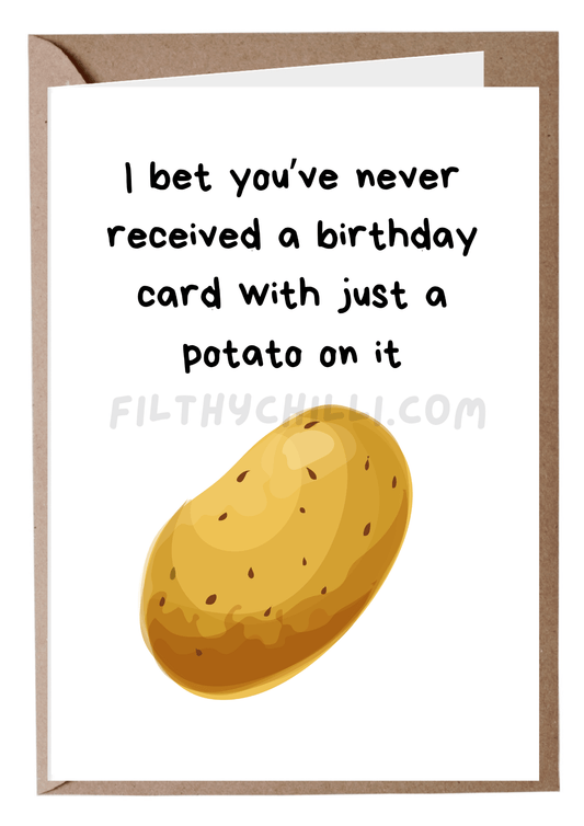 Just A Potato Birthday Card