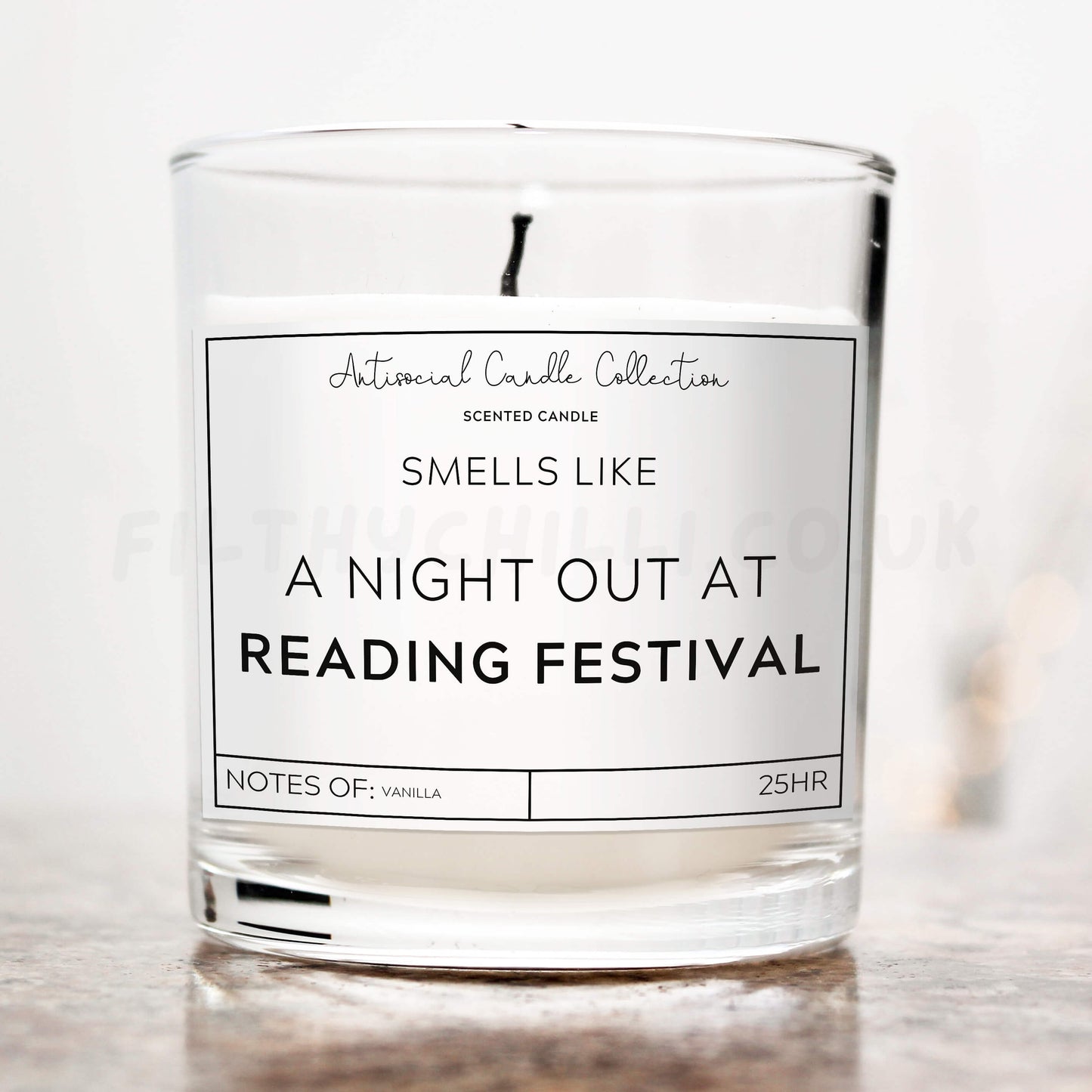 Smells like a night out at Reading Festival candle