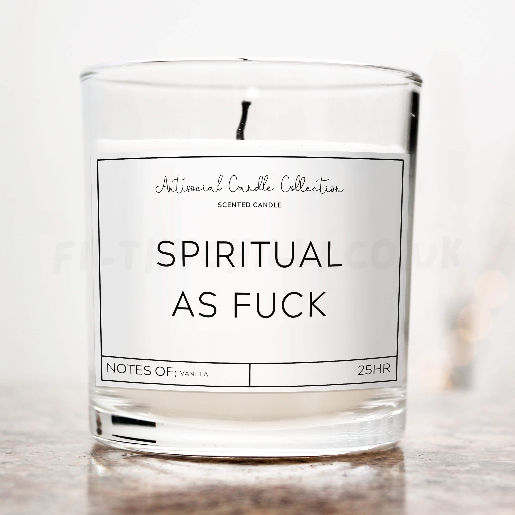 Spiritual as fuck candle 