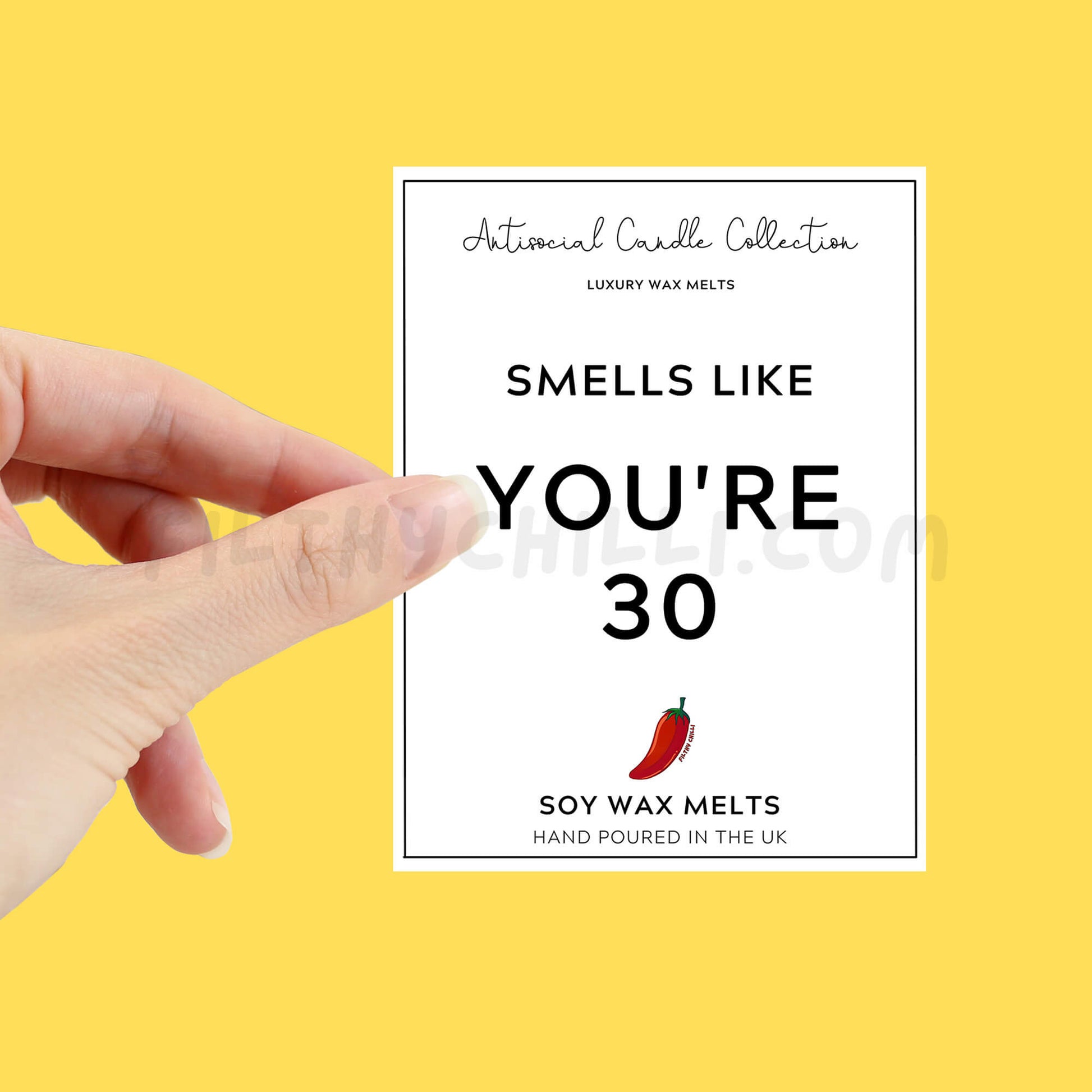 Smells Like You Are 30 Wax Melt label for you to stick onto your own wax melt packet